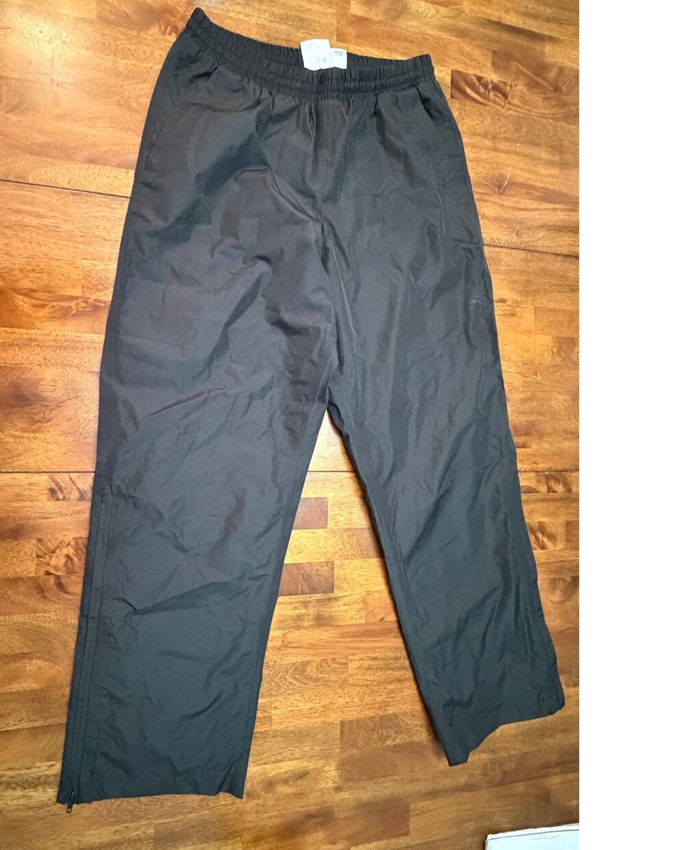 Team 365 Black Mesh Lined Windbreaker Track Pants Men’s Small Athletic